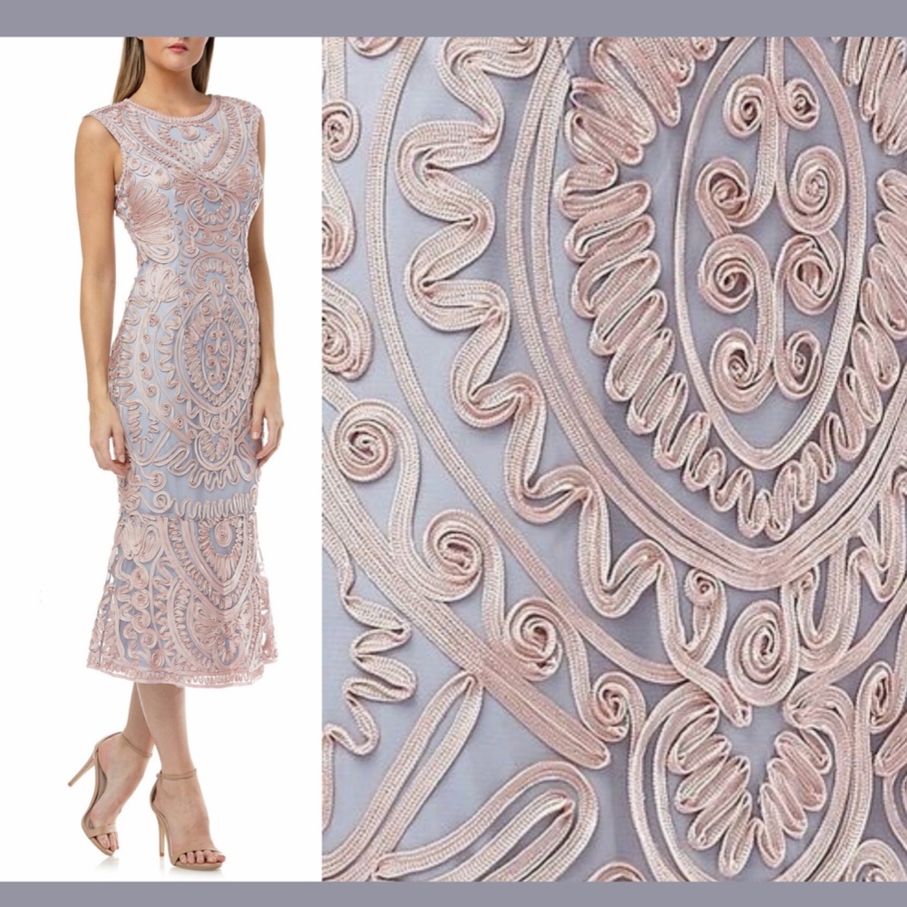 New Js Collections [ 12 ] Soutache Mesh Midi Dres… - image 2